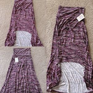 Multi color Hi Low maxi skirt